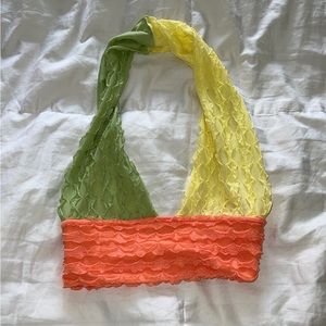 SHEIN cropped halter top